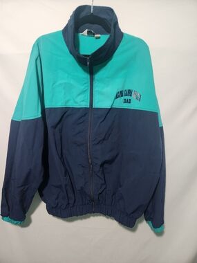 Vintage Turfer Alpha Gamma Delta Dad Windbreaker. Size XL. Father's Day Gift.